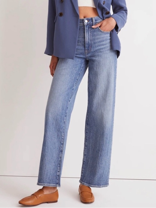 Madewell Denim - Madewell Perfect Vintage Wide-Leg Jeans Heathcote Wash (26)